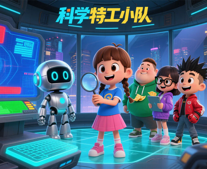 儿童科幻故事【科学特工小队】内容梗概