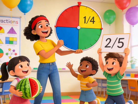 小学数学-学习分数的互动网页