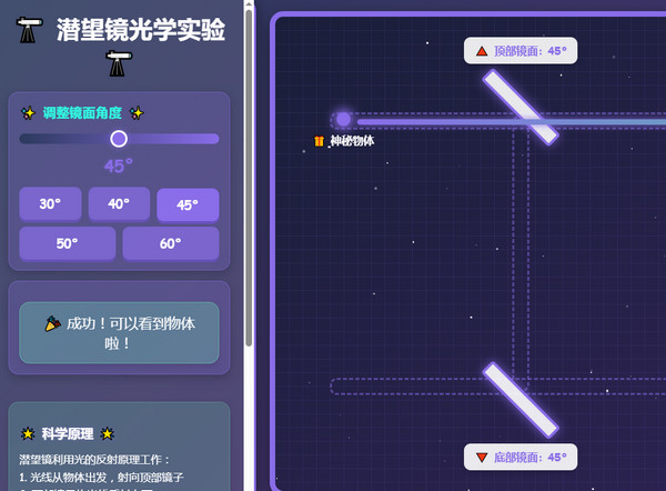 潜望镜光学实验